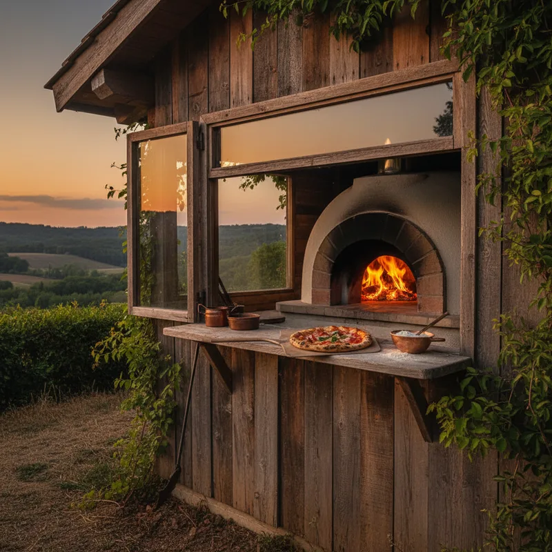 Pizza cabane : concept artisanal, four à bois et carte terroir